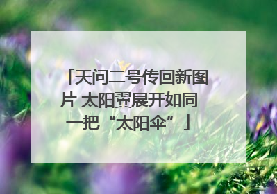 天问二号传回新图片 太阳翼展开如同一把“太阳伞”