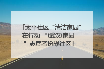 太平社区“清洁家园”在行动 “i武汉i家园”志愿者扮靓社区