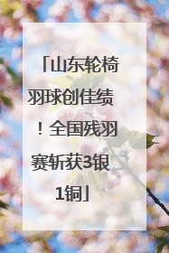 山东轮椅羽球创佳绩！全国残羽赛斩获3银1铜
