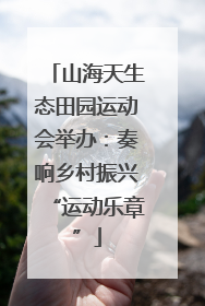 山海天生态田园运动会举办：奏响乡村振兴“运动乐章”