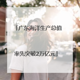广东海洋生产总值率先突破2万亿元