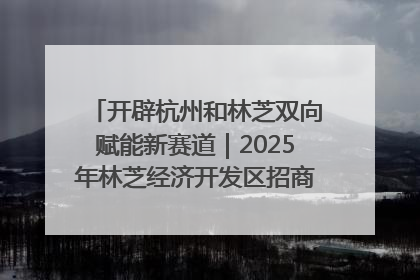 开辟杭州和林芝双向赋能新赛道｜2025年林芝经济开发区招商引资（杭州）推介展销活动在杭举办