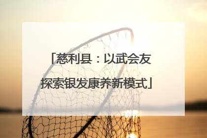 慈利县：以武会友 探索银发康养新模式