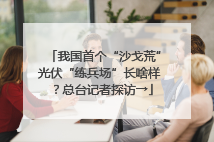 我国首个“沙戈荒”光伏“练兵场”长啥样？总台记者探访→