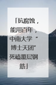 抗腐蚀，能用百年，中南大学“博士天团”死磕覆层钢筋