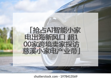 抢占AI智能小家电出海新风口 超100家跨境卖家探访慈溪小家电产业带