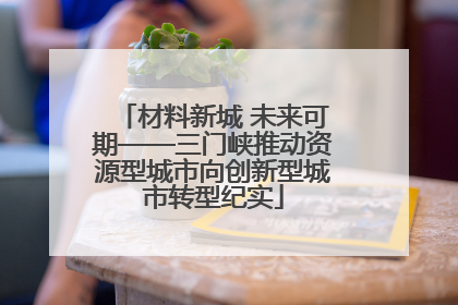 材料新城 未来可期——三门峡推动资源型城市向创新型城市转型纪实
