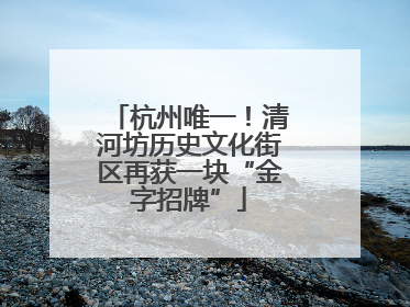 杭州唯一！清河坊历史文化街区再获一块“金字招牌”
