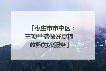 枣庄市市中区：三项举措做好夏粮收购为农服务