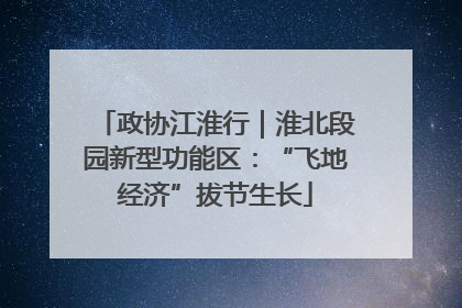 政协江淮行｜淮北段园新型功能区：“飞地经济”拔节生长