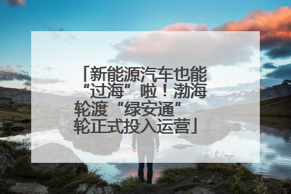 新能源汽车也能“过海”啦！渤海轮渡“绿安通” 轮正式投入运营