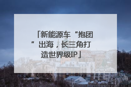 新能源车“抱团”出海，长三角打造世界级IP