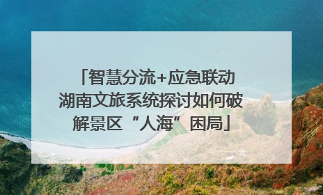 智慧分流+应急联动 湖南文旅系统探讨如何破解景区“人海”困局