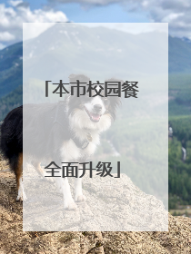 本市校园餐全面升级