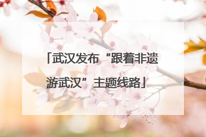 武汉发布“跟着非遗游武汉”主题线路