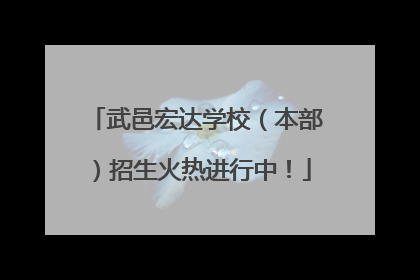 武邑宏达学校（本部）招生火热进行中！