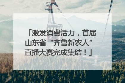 激发消费活力，首届山东省“齐鲁新农人”直播大赛完成集结！