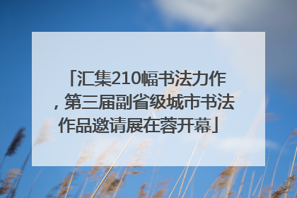 汇集210幅书法力作，第三届副省级城市书法作品邀请展在蓉开幕