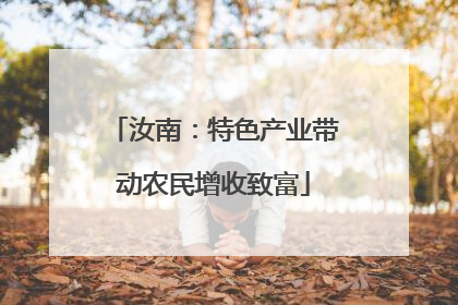 汝南：特色产业带动农民增收致富