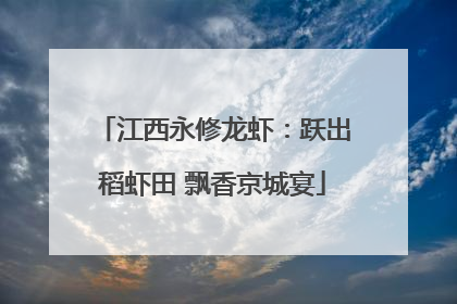 江西永修龙虾：跃出稻虾田 飘香京城宴