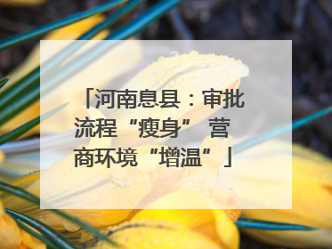 河南息县：审批流程“瘦身” 营商环境“增温”