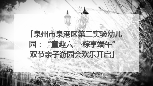 泉州市泉港区第二实验幼儿园：“童趣六一·粽享端午”双节亲子游园会欢乐开启