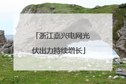 浙江嘉兴电网光伏出力持续增长