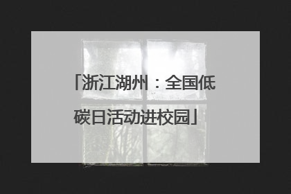 浙江湖州：全国低碳日活动进校园
