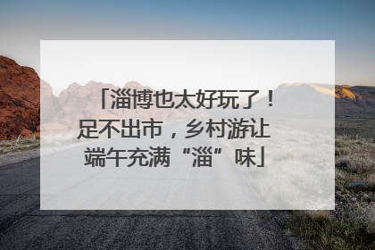 淄博也太好玩了！足不出市，乡村游让端午充满“淄”味