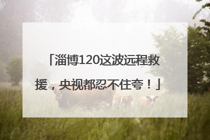 淄博120这波远程救援，央视都忍不住夸！