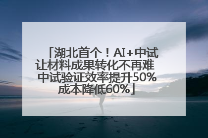 湖北首个！AI+中试让材料成果转化不再难 中试验证效率提升50%成本降低60%