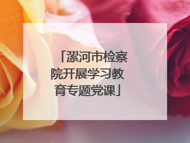 漯河市检察院开展学习教育专题党课