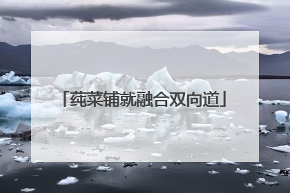 莼菜铺就融合双向道