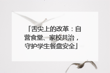 舌尖上的改革：自营食堂、家校共治，守护学生餐盘安全