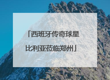 西班牙传奇球星 比利亚莅临郑州