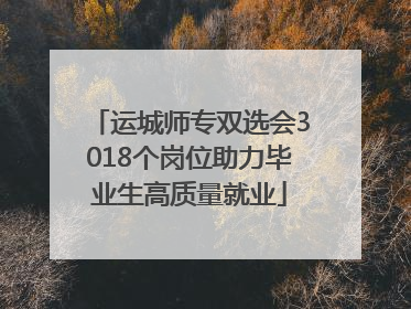 运城师专双选会3018个岗位助力毕业生高质量就业