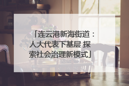 连云港新海街道：人大代表下基层 探索社会治理新模式