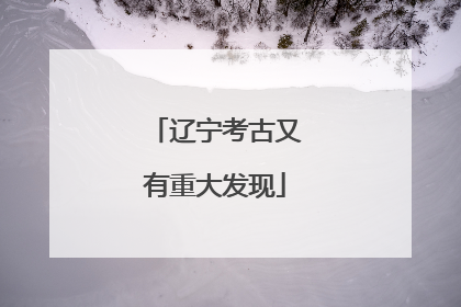 辽宁考古又有重大发现