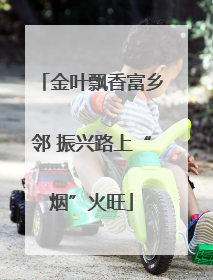 金叶飘香富乡邻 振兴路上“烟”火旺