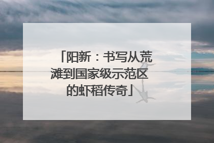 阳新：书写从荒滩到国家级示范区的虾稻传奇