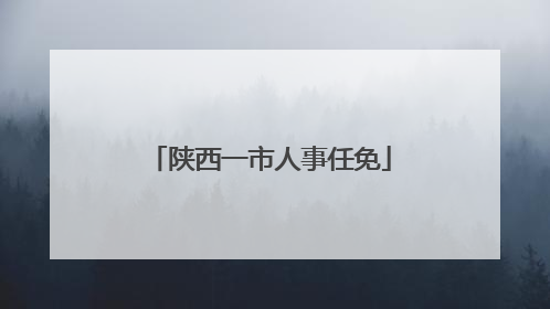 陕西一市人事任免