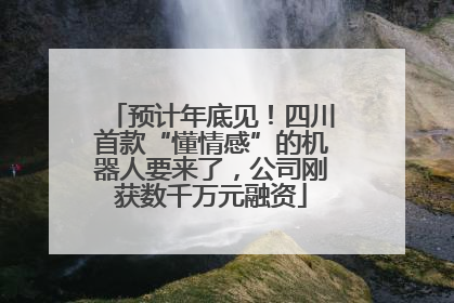 预计年底见！四川首款“懂情感”的机器人要来了，公司刚获数千万元融资