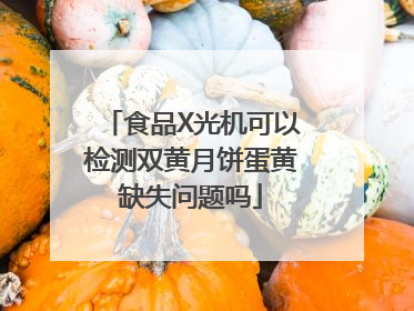 食品X光机可以检测双黄月饼蛋黄缺失问题吗