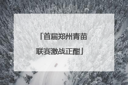 首届郑州青苗联赛激战正酣