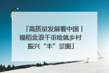 高质量发展看中国丨福稻金浪千重绘就乡村振兴“丰”景图