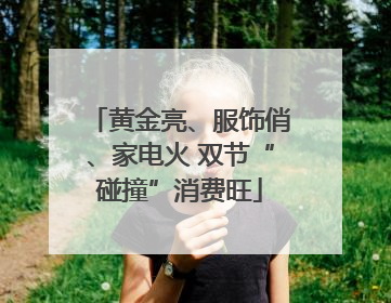 黄金亮、服饰俏、家电火 双节“碰撞”消费旺
