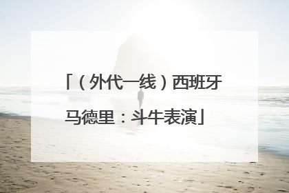 （外代一线）西班牙马德里：斗牛表演