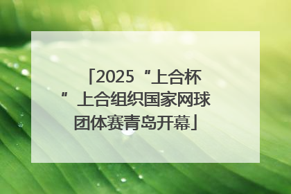 2025“上合杯”上合组织国家网球团体赛青岛开幕