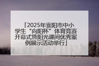 2025年襄阳市中小学生“向阳杯”体育竞赛开幕式暨阳光课间优秀案例展示活动举行