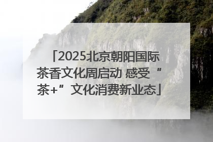 2025北京朝阳国际茶香文化周启动 感受“茶+”文化消费新业态